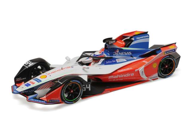 2018 Mahindra Racing J. D'Ambrosio Formula E Season 5, orange/white/blue