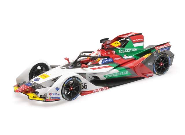 2018 Audi Sport ABT Schaeffler D. Abt Formula E Season 5, white/red/green