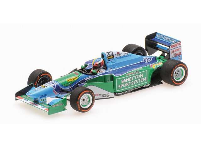 1994 Benetton B194 Demo Run 2017 Mick Schumacher, blue/green