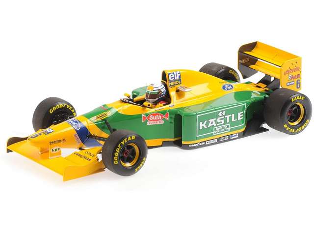 1993 Benetton B193 3rd British GP R. Patrese, yellow/green