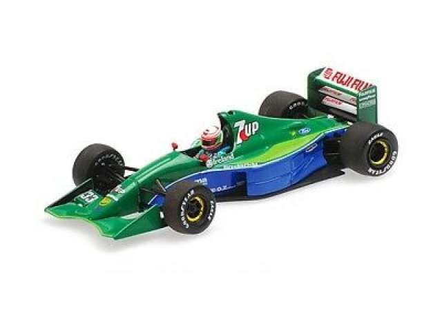 1991 Jordan Ford 191 GP Canada A de Cesaris, blue/green