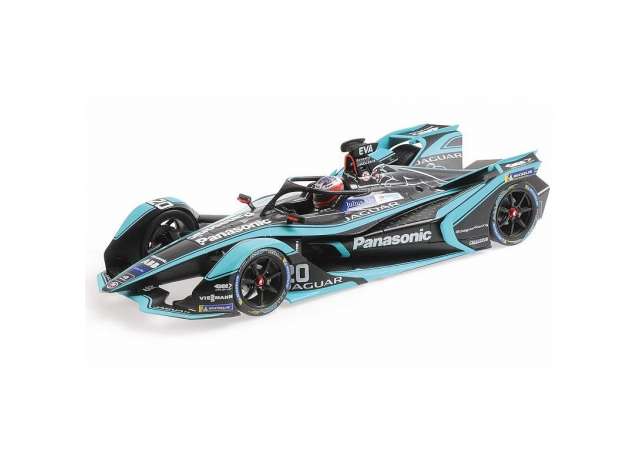 2018 Panasonic Jaguar Racing M. Evans Formula E Season 5, black/blue
