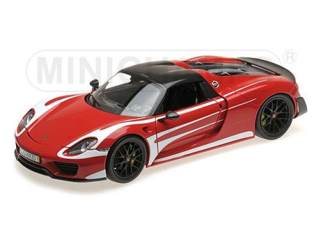 2013 Porsche 918 Spyder Weissach package, red/white stripes