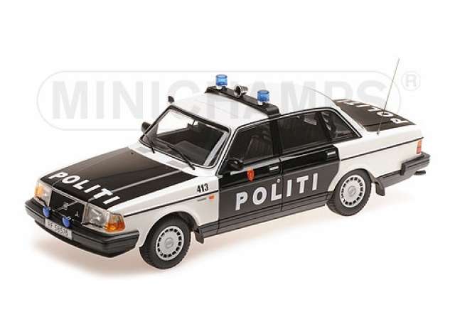 1986 Volvo 240 GL Police Norway 2, white/black