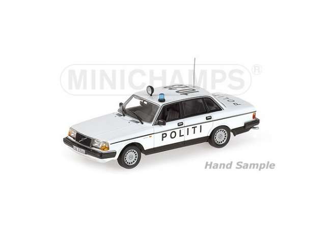 1986 Volvo 240 GL Police Danmark, white/black