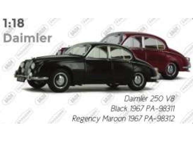 1967 Daimler 250 V8 RHD, regency maroon