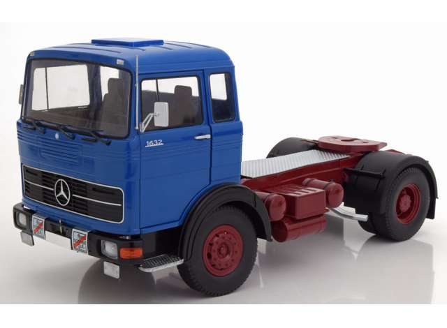 1/18 Diecast 1969 Mercedes LPS 1632, Blue/Red