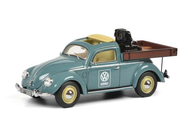 1/43 Volkswagen Beetle Pick-Up *VW Service* With Volkswagen T1 Engine, blue