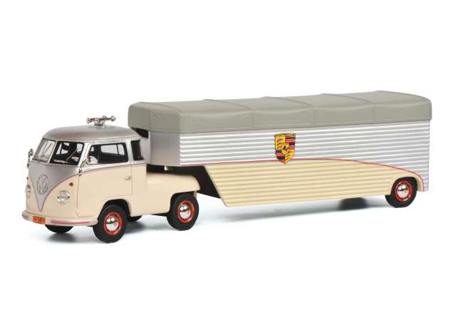1/43 Volkswagen T1b Racing Transporter *Continental Motors*, silver/beige