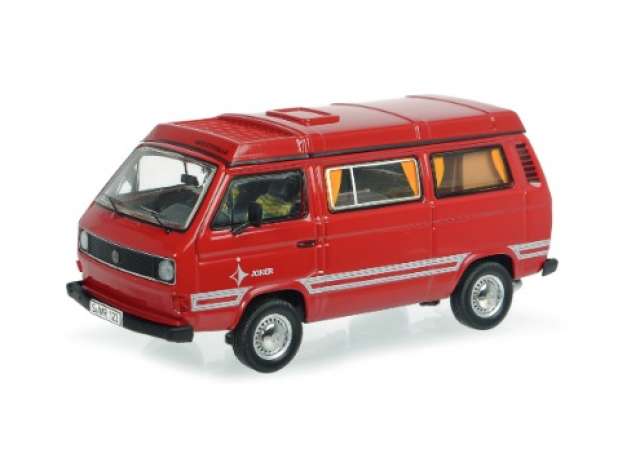 1/43 Volkswagen T3a Westfalia *Joker* with Folding Roof, red